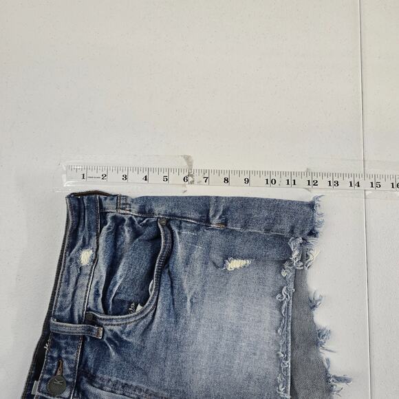 Kut From the kloth Jane high rise short blue size 8 womens 6936 - Picture 4 of 11